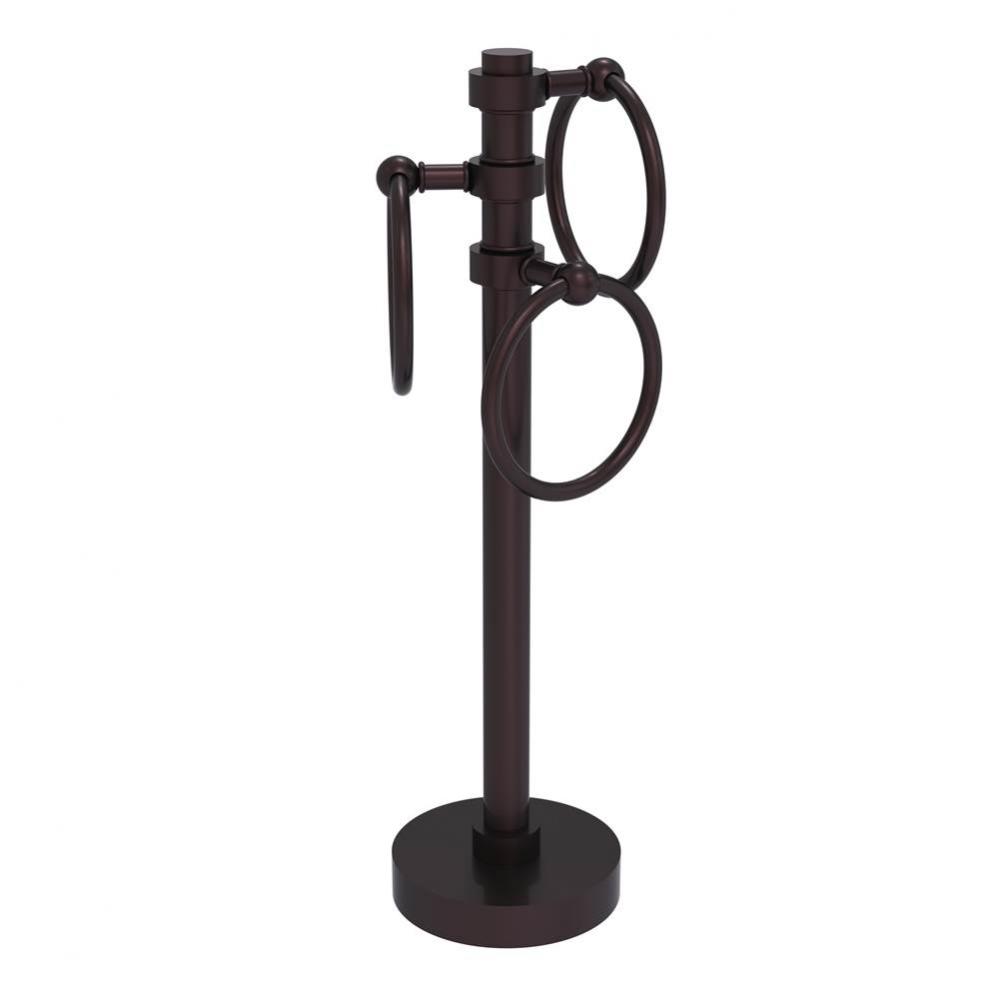 Vanity Top 3 Towel Ring Guest Towel Holder