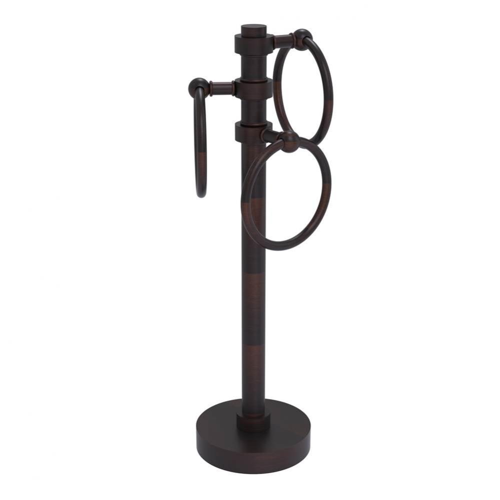 Vanity Top 3 Towel Ring Guest Towel Holder
