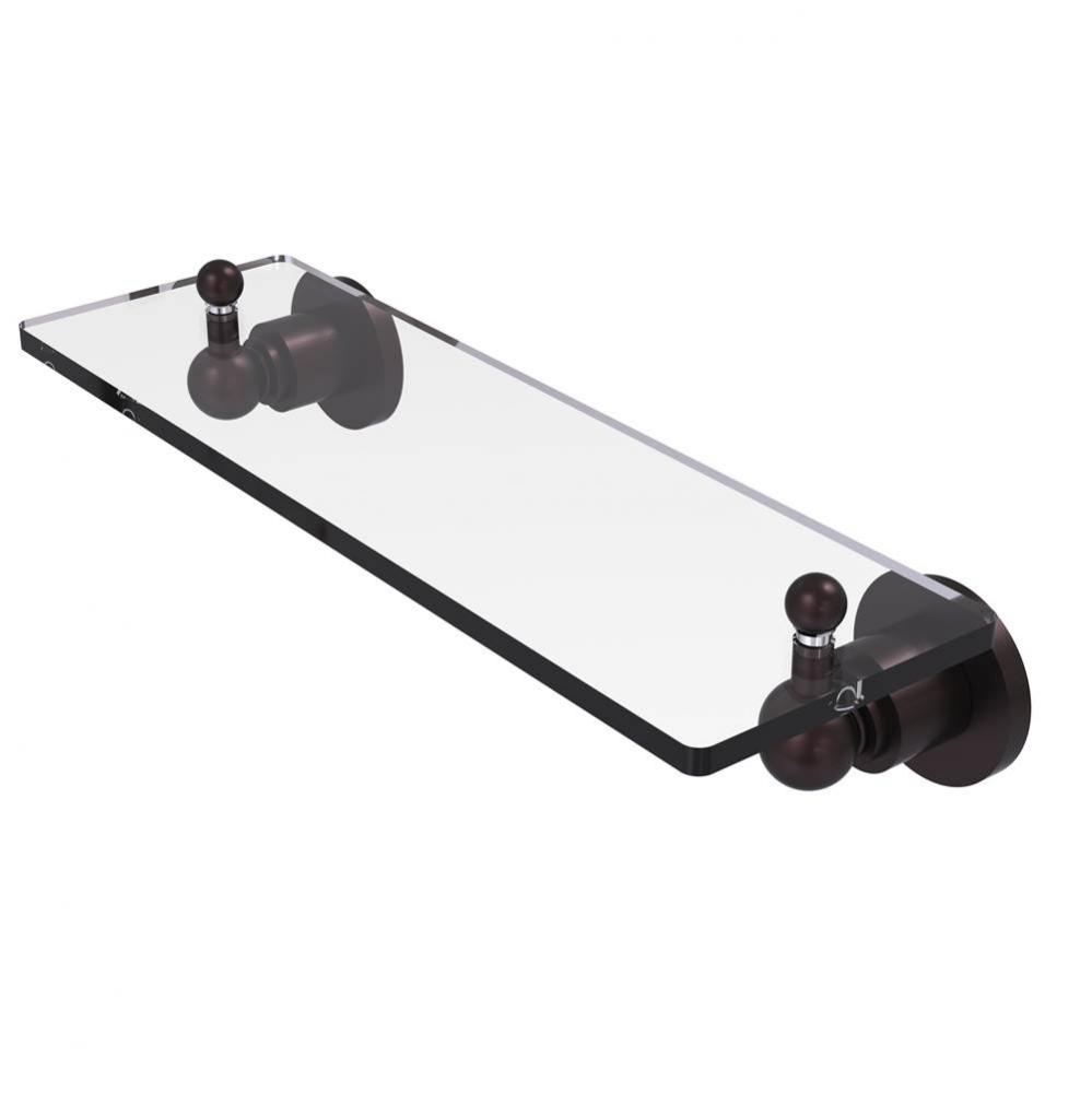 Astor Place 16 inch Glass Vanity Shelf with Beveled Edges