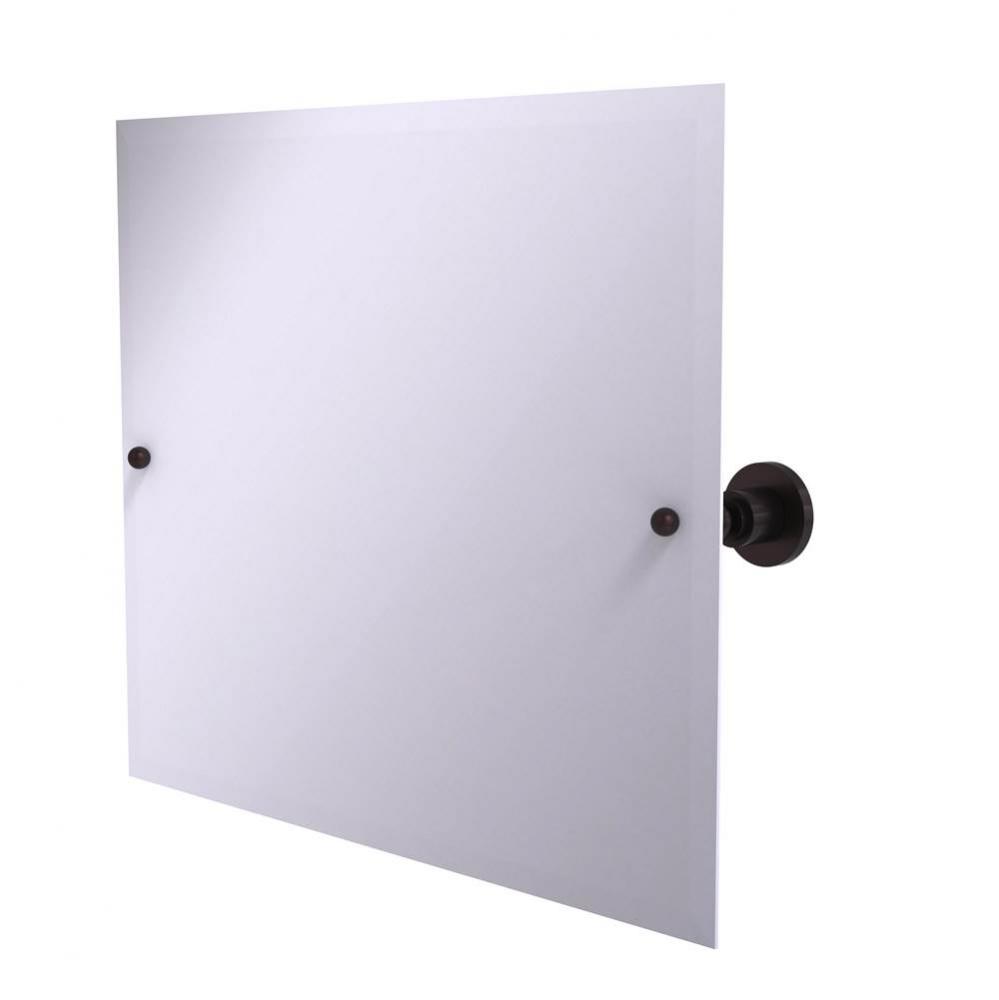 Frameless Landscape Rectangular Tilt Mirror with Beveled Edge