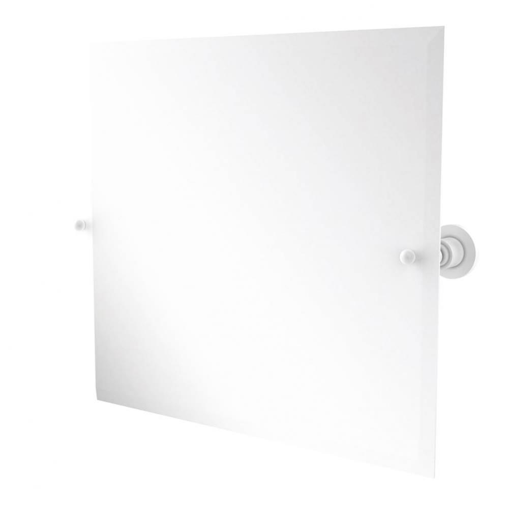 Frameless Landscape Rectangular Tilt Mirror with Beveled Edge