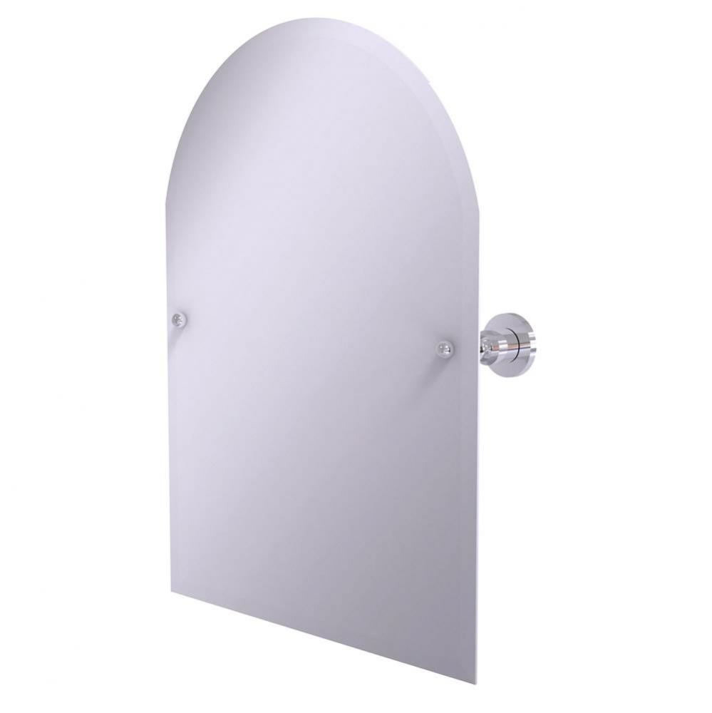 Frameless Arched Top Tilt Mirror with Beveled Edge