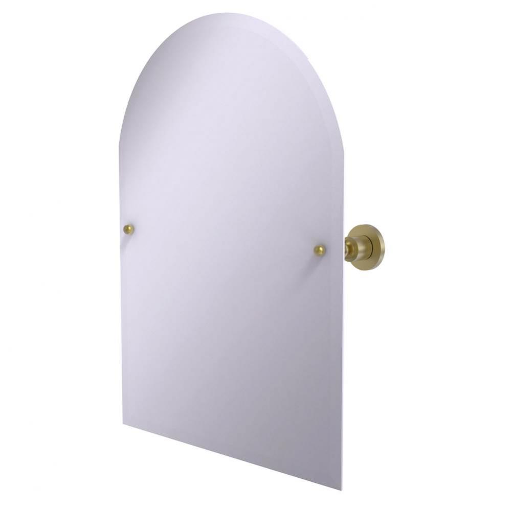 Frameless Arched Top Tilt Mirror with Beveled Edge
