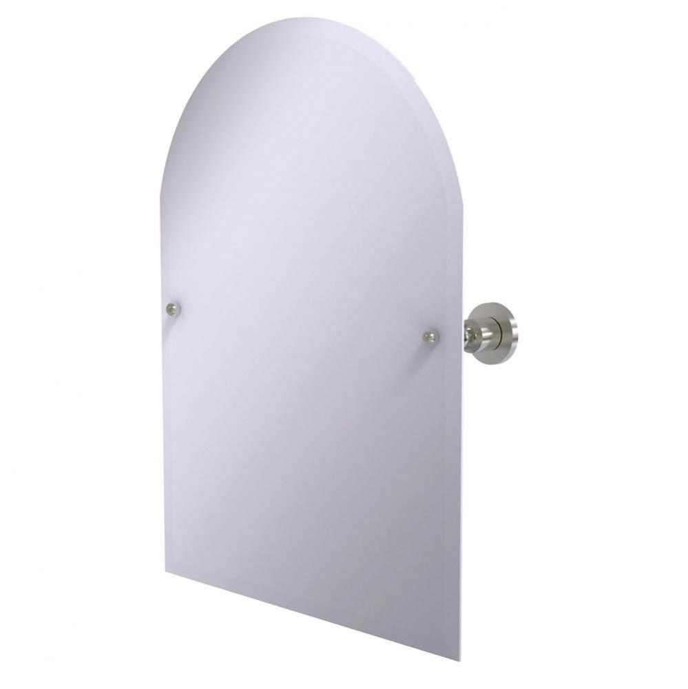 Frameless Arched Top Tilt Mirror with Beveled Edge