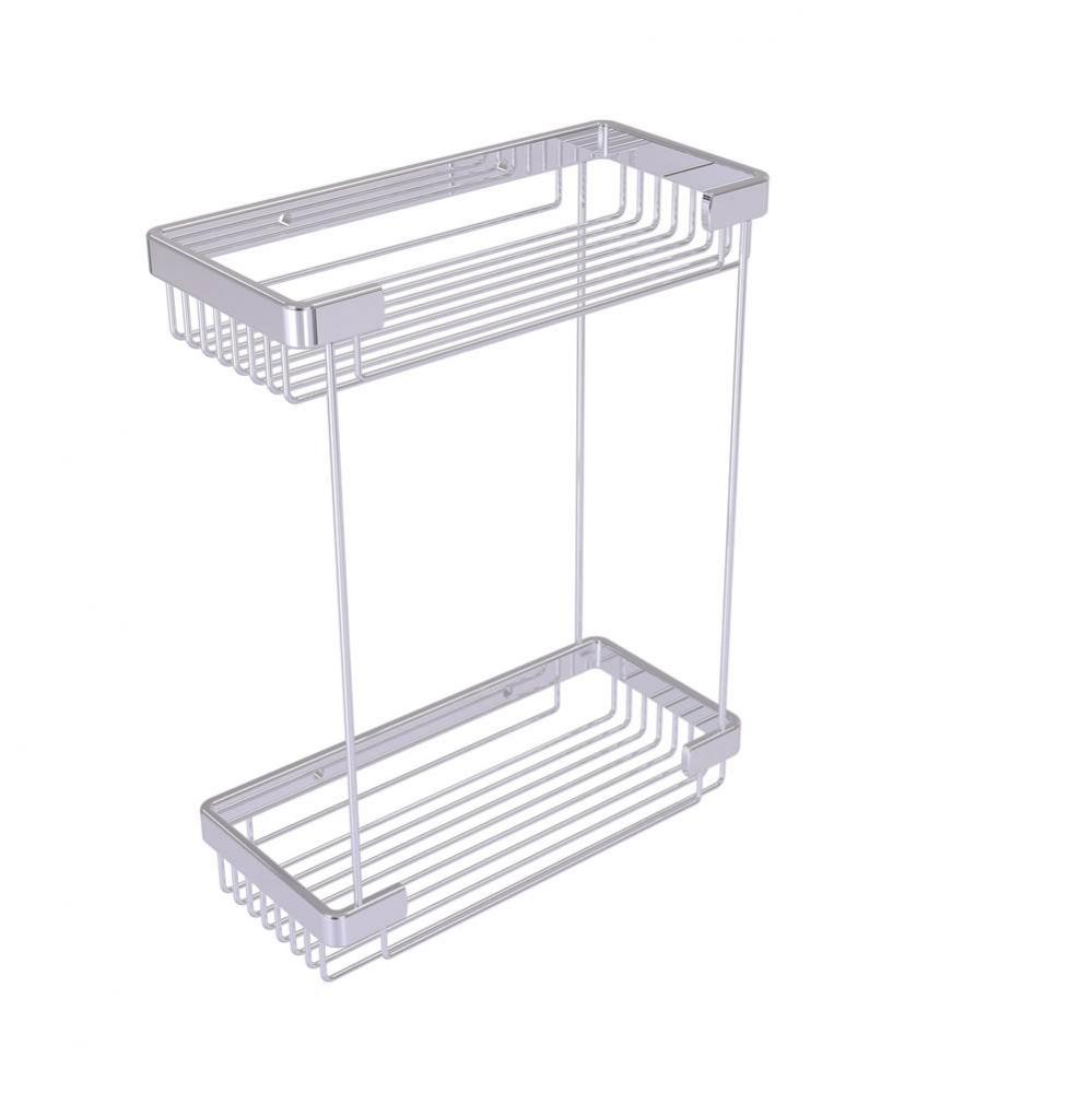 Double Tier Rectangular Toiletry Shower Basket