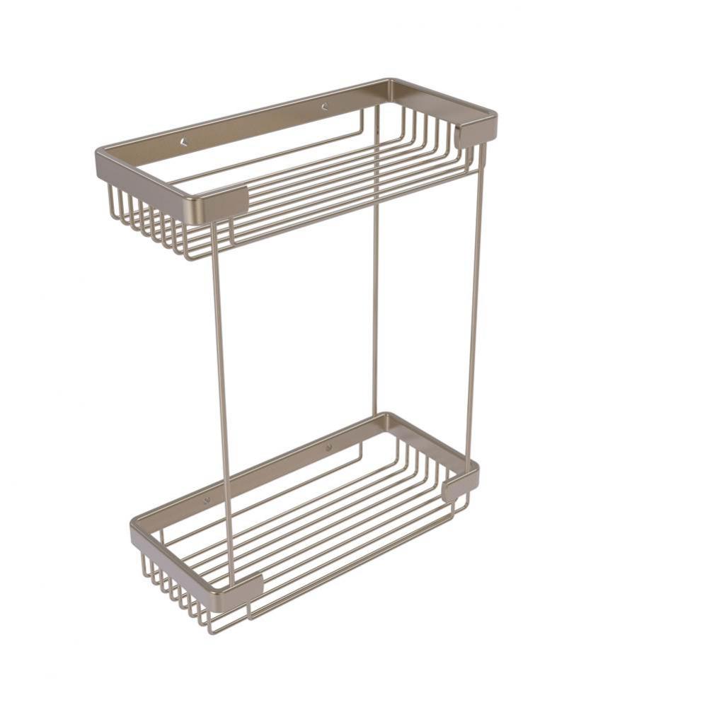 Double Tier Rectangular Toiletry Shower Basket
