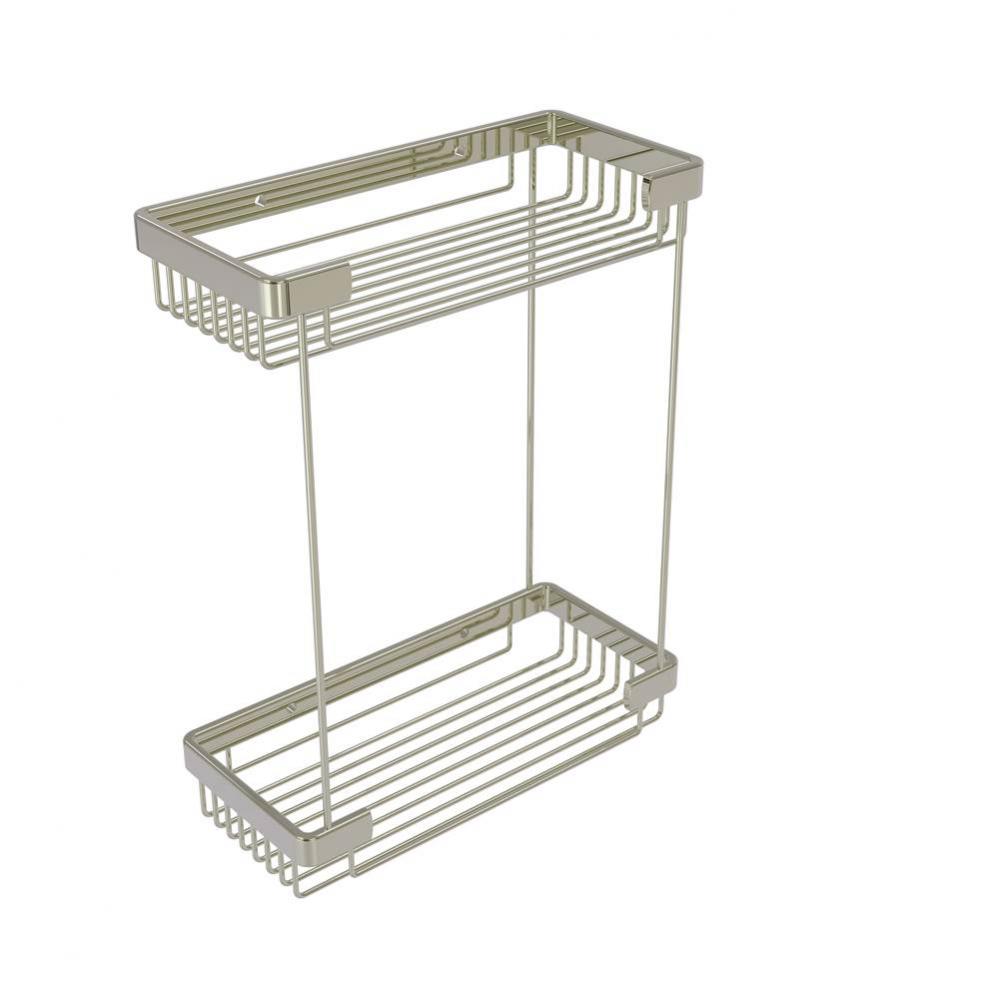 Double Tier Rectangular Toiletry Shower Basket