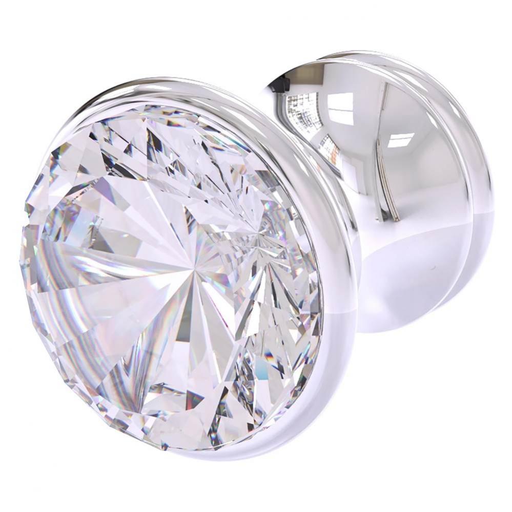 Carolina Crystal Collection Cabinet Knob - Polished Chrome