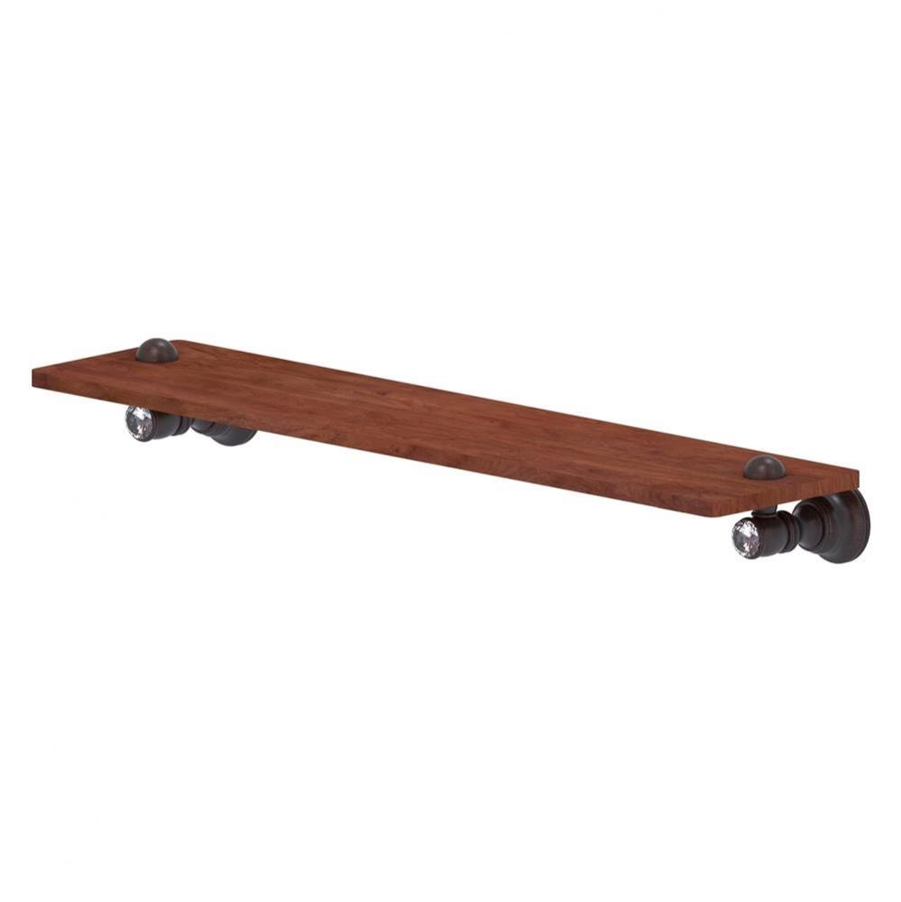 Carolina Crystal Collection 22 Inch Wood Shelf - Venetian Bronze