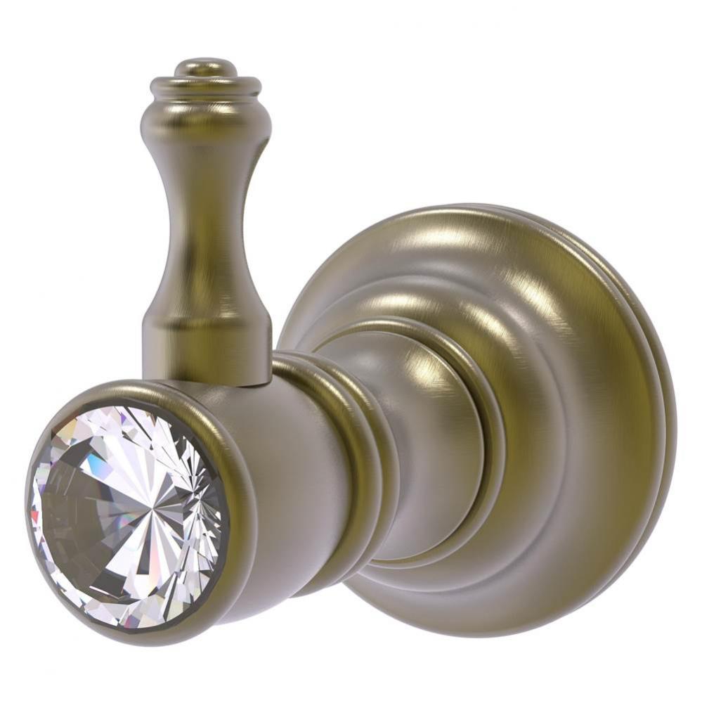 Carolina Crystal Collection Robe Hook - Antique Brass