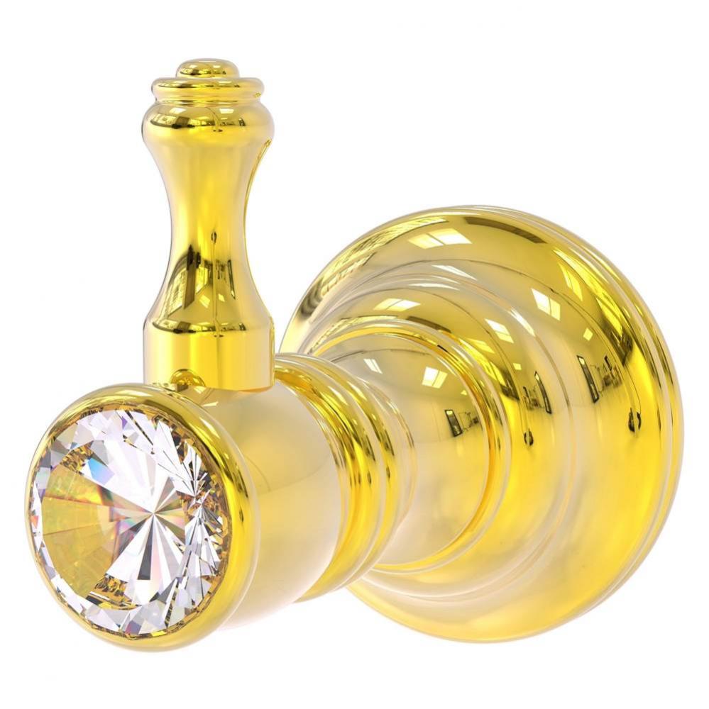 Carolina Crystal Collection Robe Hook - Polished Brass