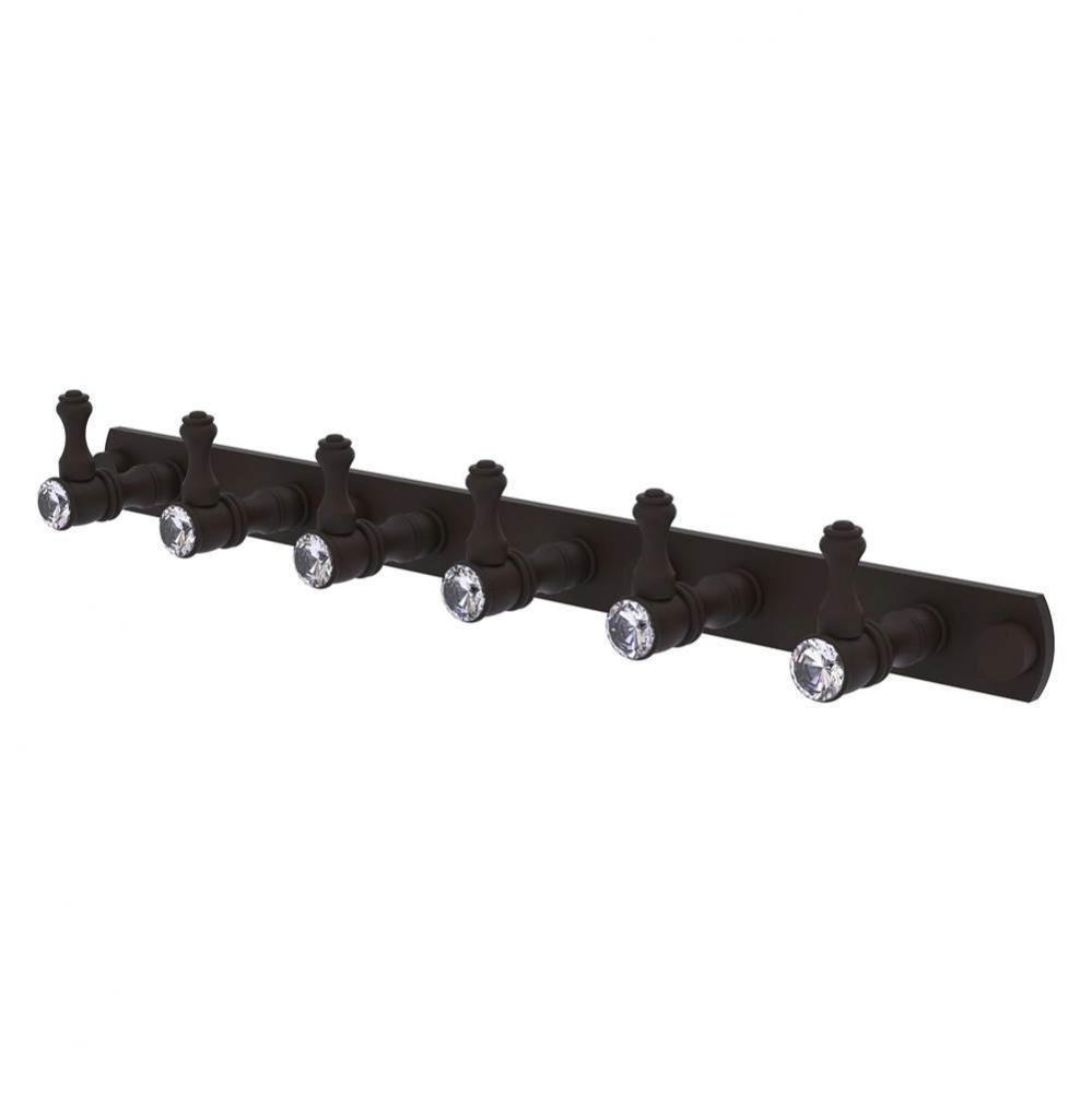 Carolina Crystal Collection 6 Position Tie and Belt Rack - Oil Rubbed Bronze