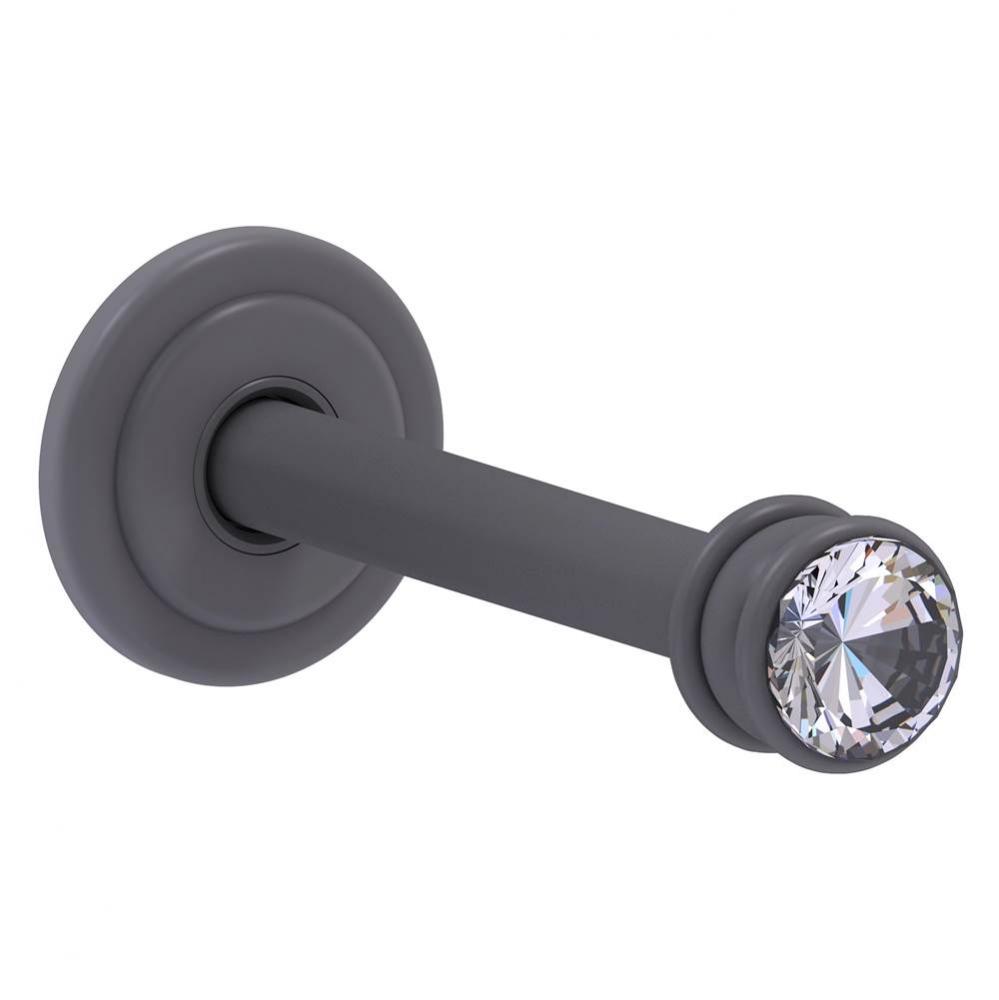 Carolina Crystal Retractable Wall Hook - Matte Gray