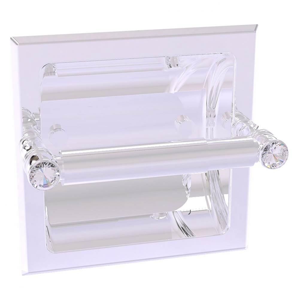 Carolina Crystal Collection Recessed Toilet Paper Holder - Polished Chrome