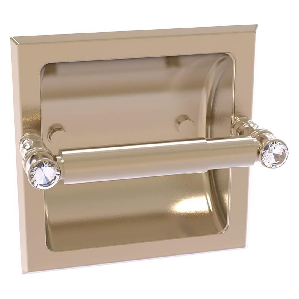 Carolina Crystal Collection Recessed Toilet Paper Holder - Antique Pewter