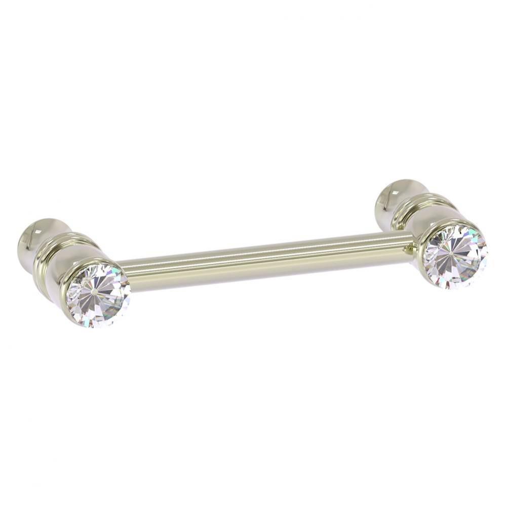 Carolina Crystal Collection 3 Inch Cabinet Pull - Polished Nickel