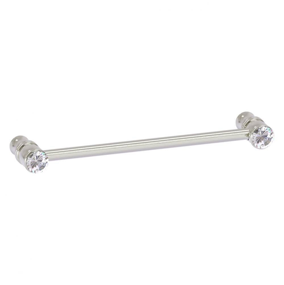 Carolina Crystal Collection 6 Inch Cabinet Pull - Satin Nickel