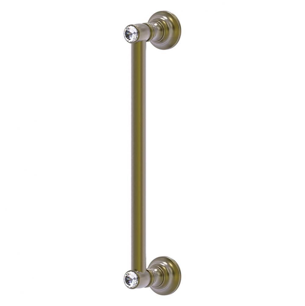 Carolina Crystal Collection 12 Inch Door Pull - Antique Brass