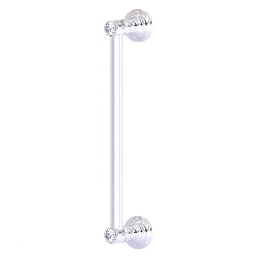Carolina Crystal Collection 12 Inch Door Pull - Satin Chrome