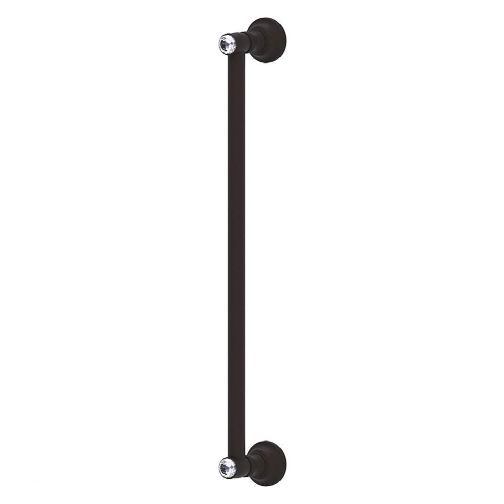 Carolina Crystal Collection 18 Inch Refrigerator Pull - Oil Rubbed Bronze