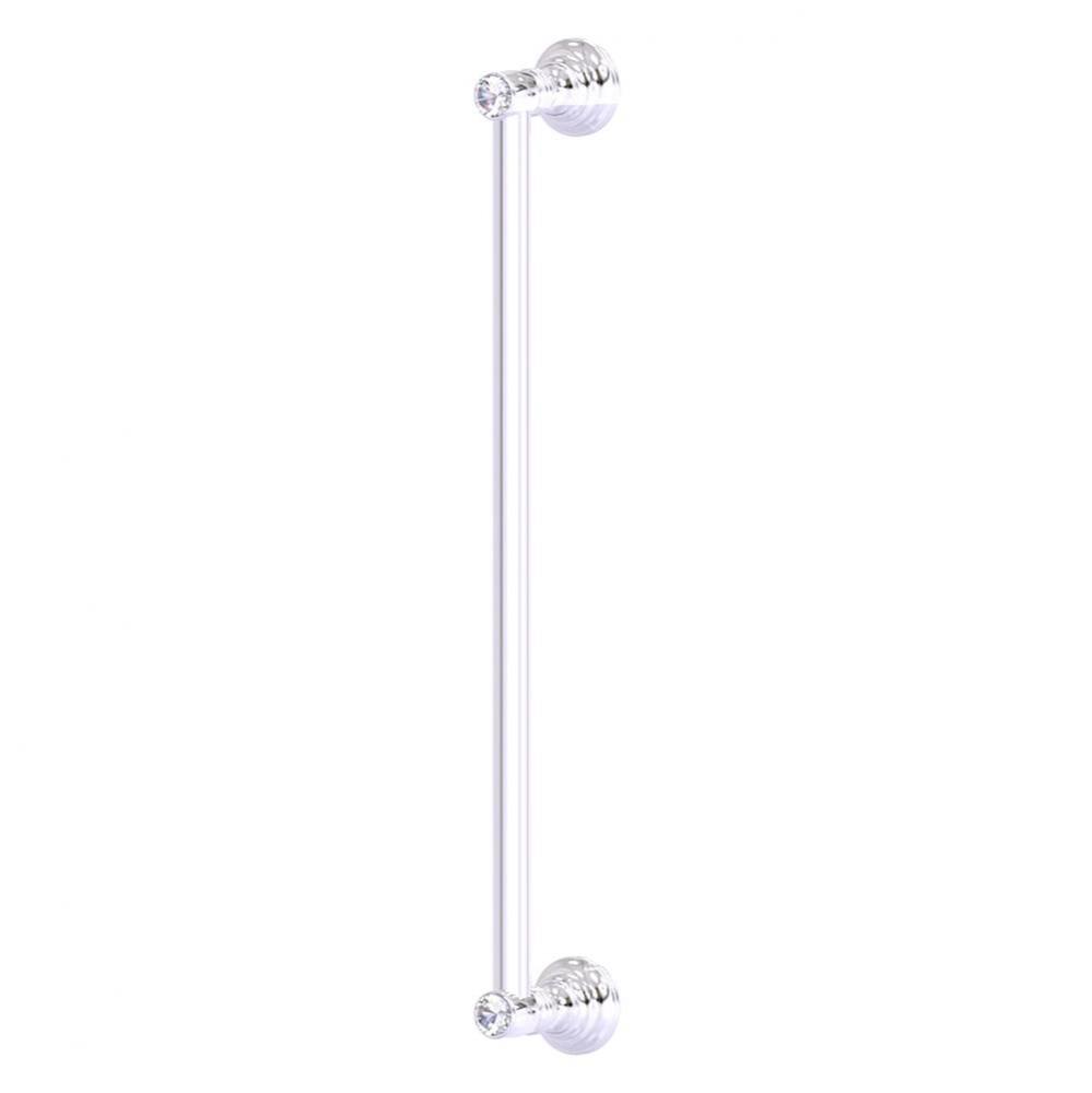 Carolina Crystal Collection 18 Inch Refrigerator Pull - Polished Chrome