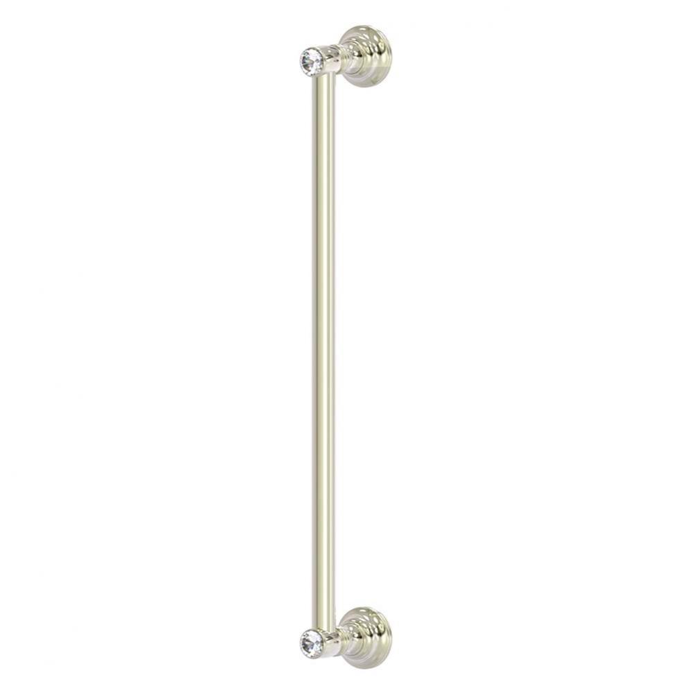 Carolina Crystal Collection 18 Inch Refrigerator Pull - Polished Nickel