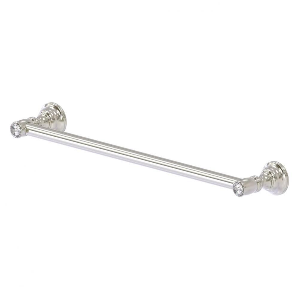 Carolina Crystal Collection 18 Inch Towel Bar - Satin Nickel