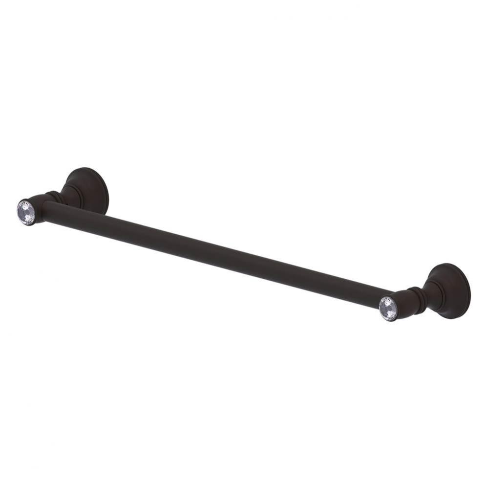 Carolina Crystal Collection 36 Inch Towel Bar - Oil Rubbed Bronze