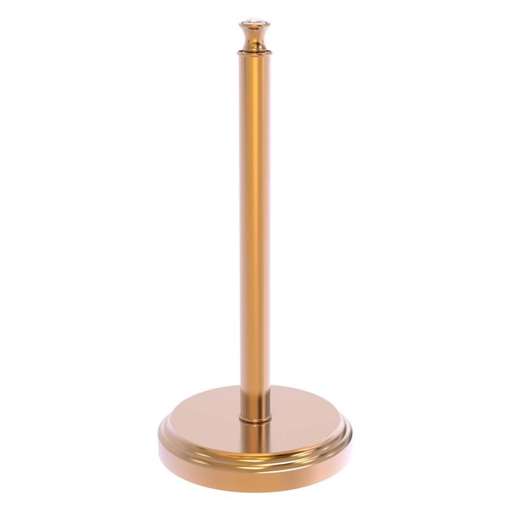 Carolina Crystal Collection Counter Top Paper Towel Stand - Brushed Bronze