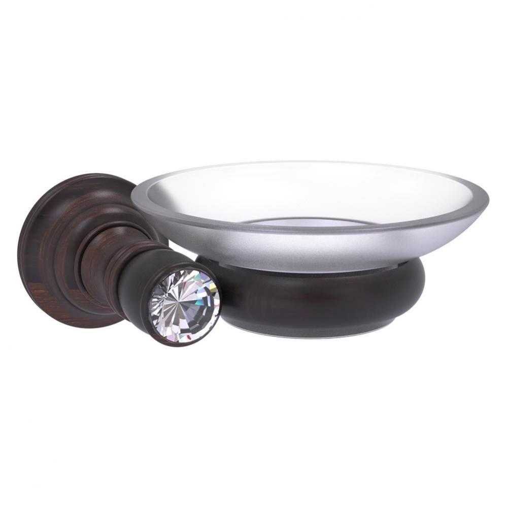 Carolina Crystal Collection Wall Mounted Soap Dish - Venetian Bronze