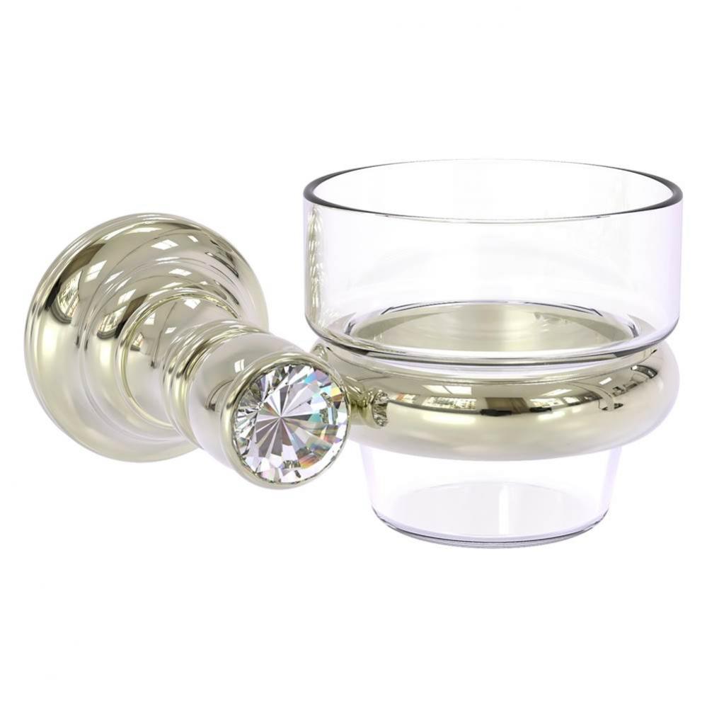 Carolina Crystal Collection Wall Mounted Votive Candle Holder - Polished Nickel