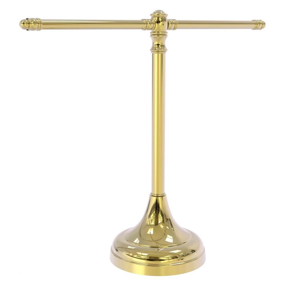 Carolina Collection Guest Towel Stand - Unlacquered Brass