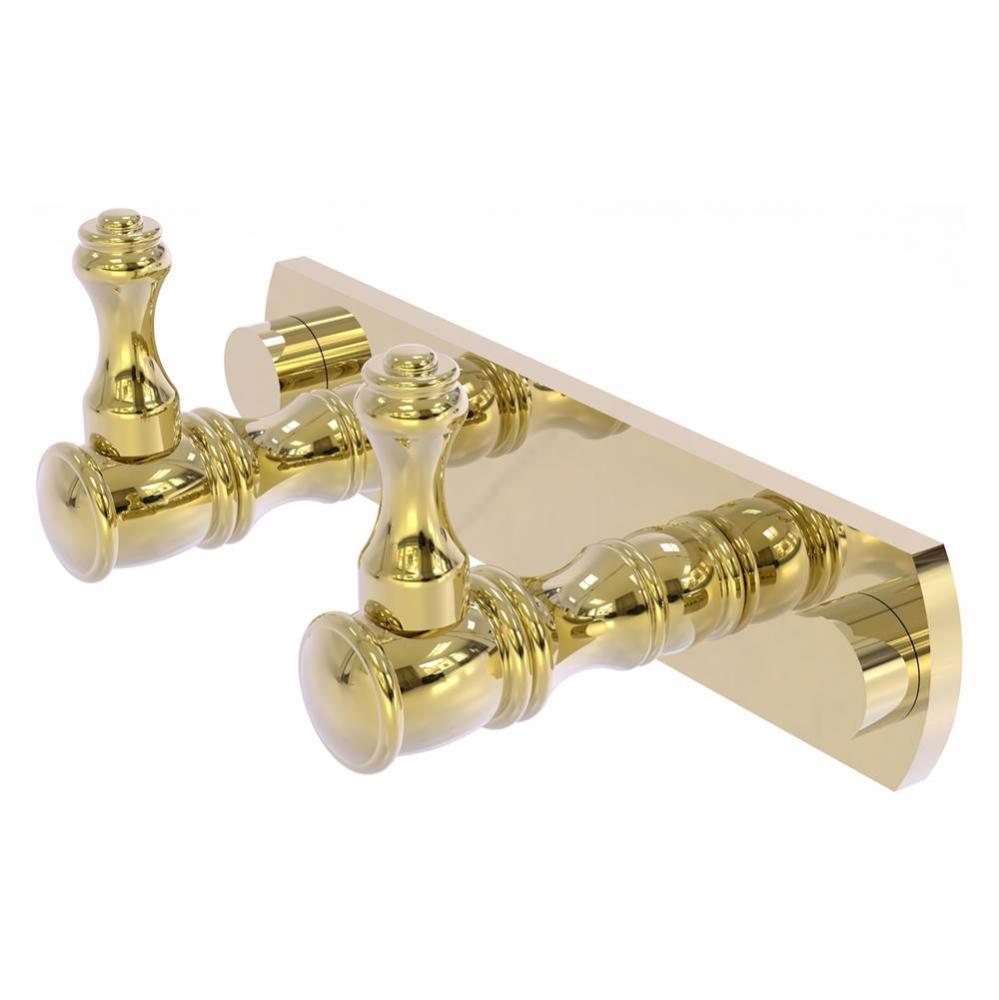 Carolina Collection 2 Position Multi Hook - Unlacquered Brass