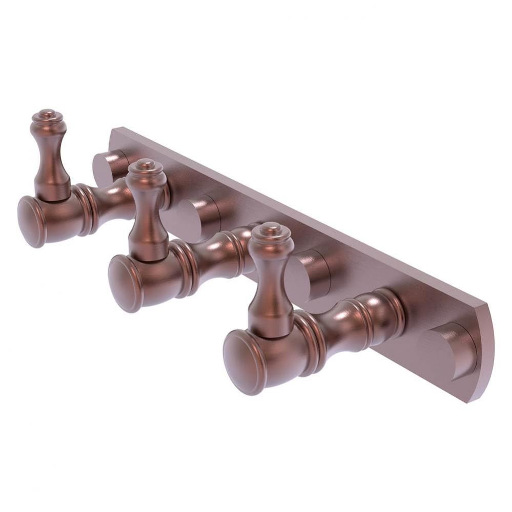 Carolina Collection 3 Position Tie and Belt Rack - Antique Copper