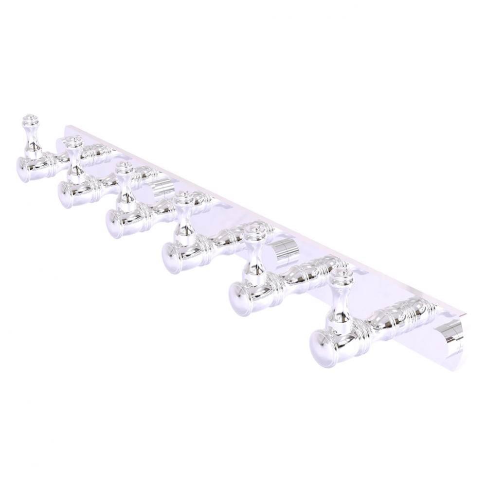 Carolina Collection 6 Position Tie and Belt Rack - Polished Chrome