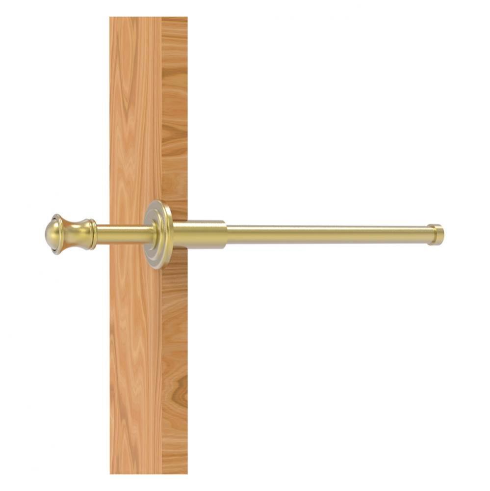 Carolina Collection Retractable Pullout Garment Rod - Satin Brass