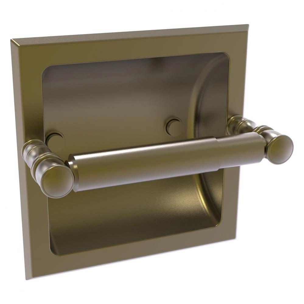 Carolina Collection Recessed Toilet Paper Holder - Antique Brass