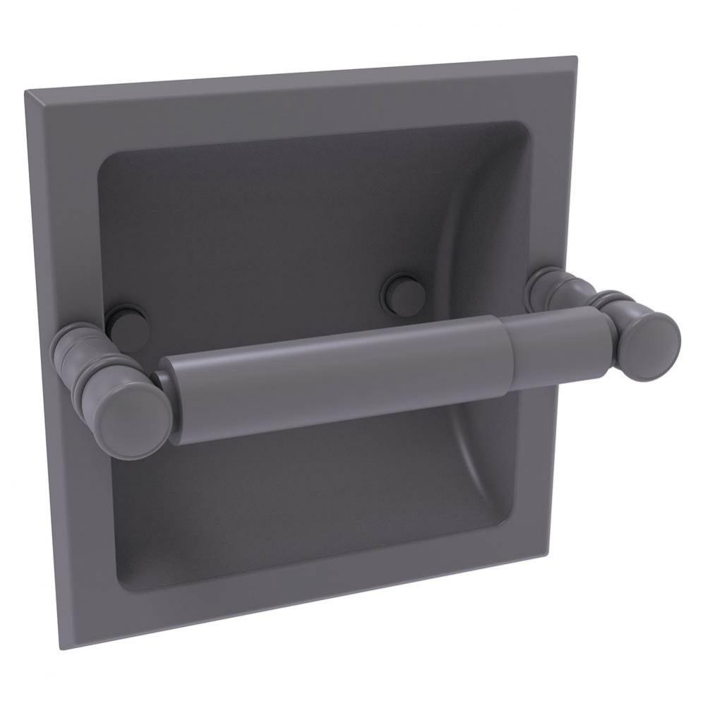 Carolina Collection Recessed Toilet Paper Holder - Matte Gray