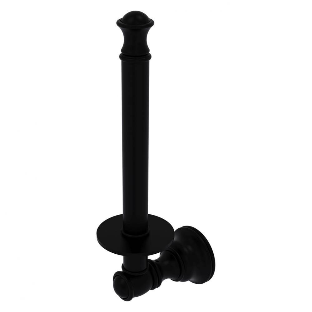 Carolina Collection Upright Toilet Paper Holder - Matte Black