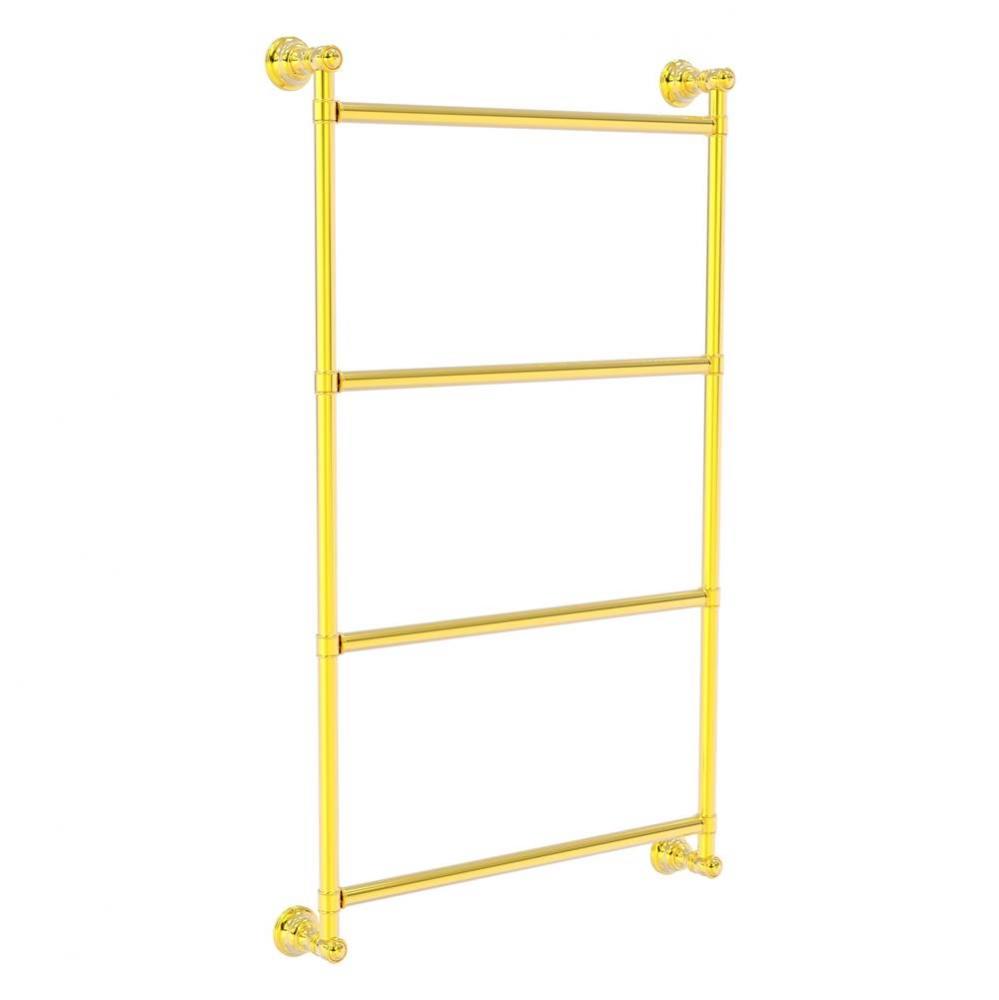 Carolina Collection 4 Tier 24 Inch Ladder Towel Bar - Polished Brass