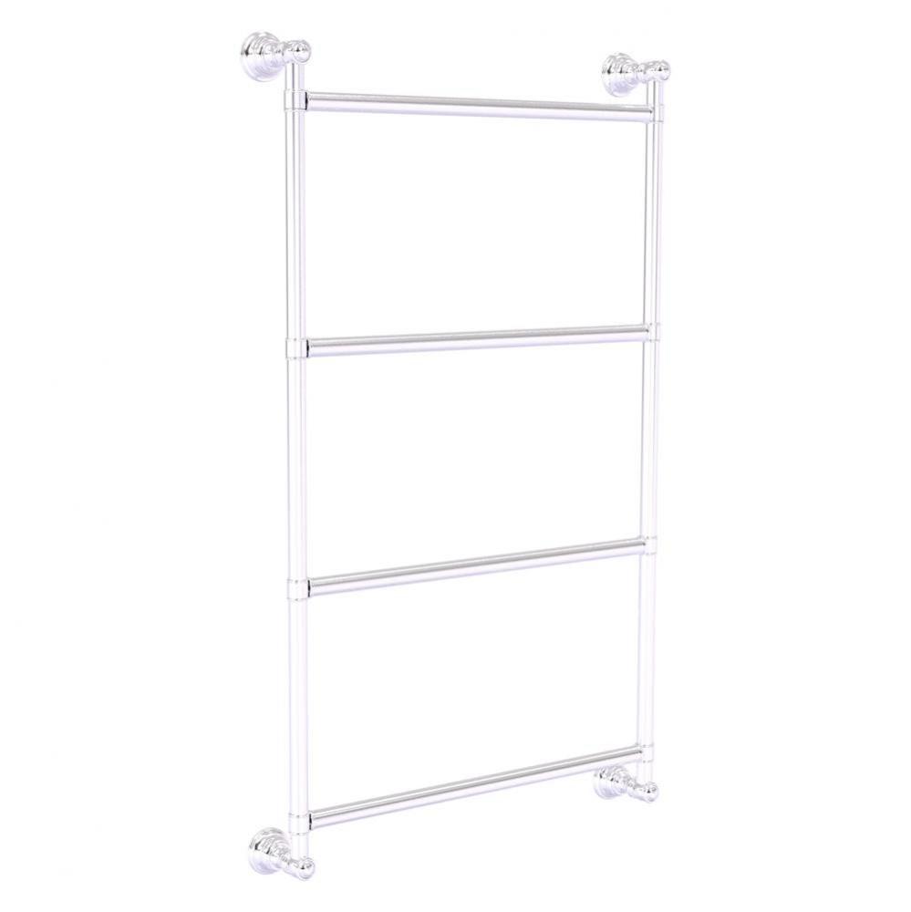 Carolina Collection 4 Tier 24 Inch Ladder Towel Bar - Satin Chrome