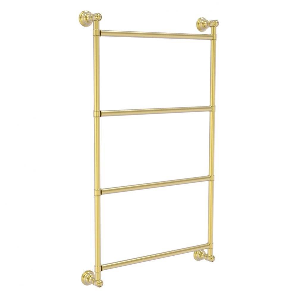 Carolina Collection 4 Tier 30 Inch Ladder Towel Bar - Satin Brass