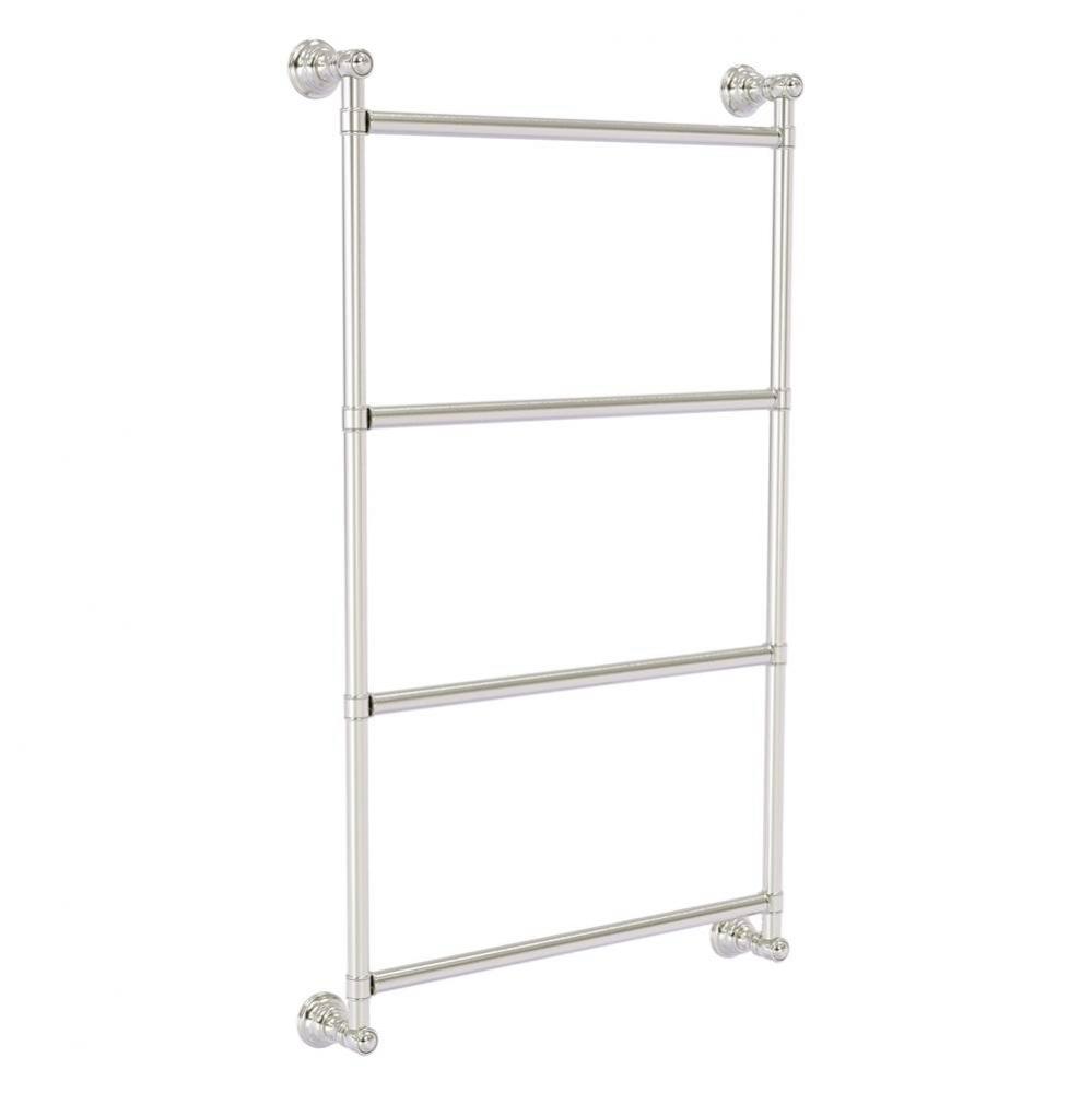Carolina Collection 4 Tier 30 Inch Ladder Towel Bar - Satin Nickel