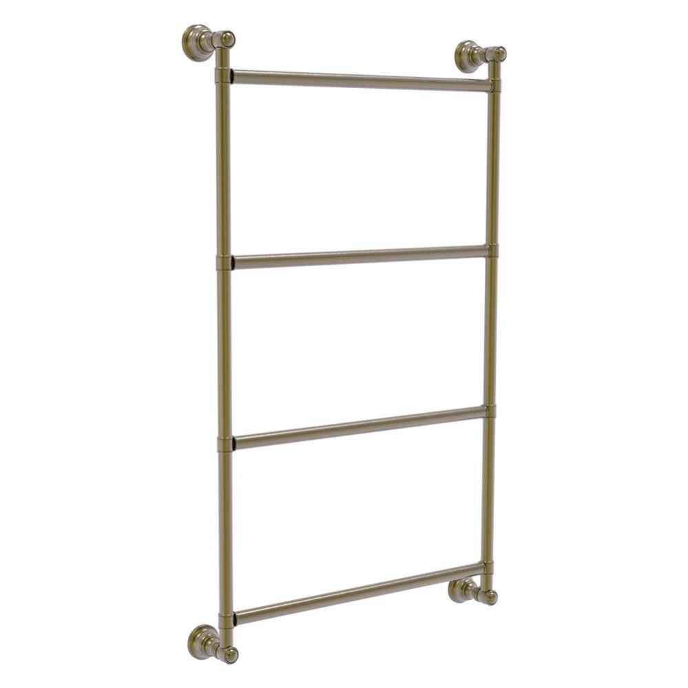 Carolina Collection 4 Tier 36 Inch Ladder Towel Bar - Antique Brass