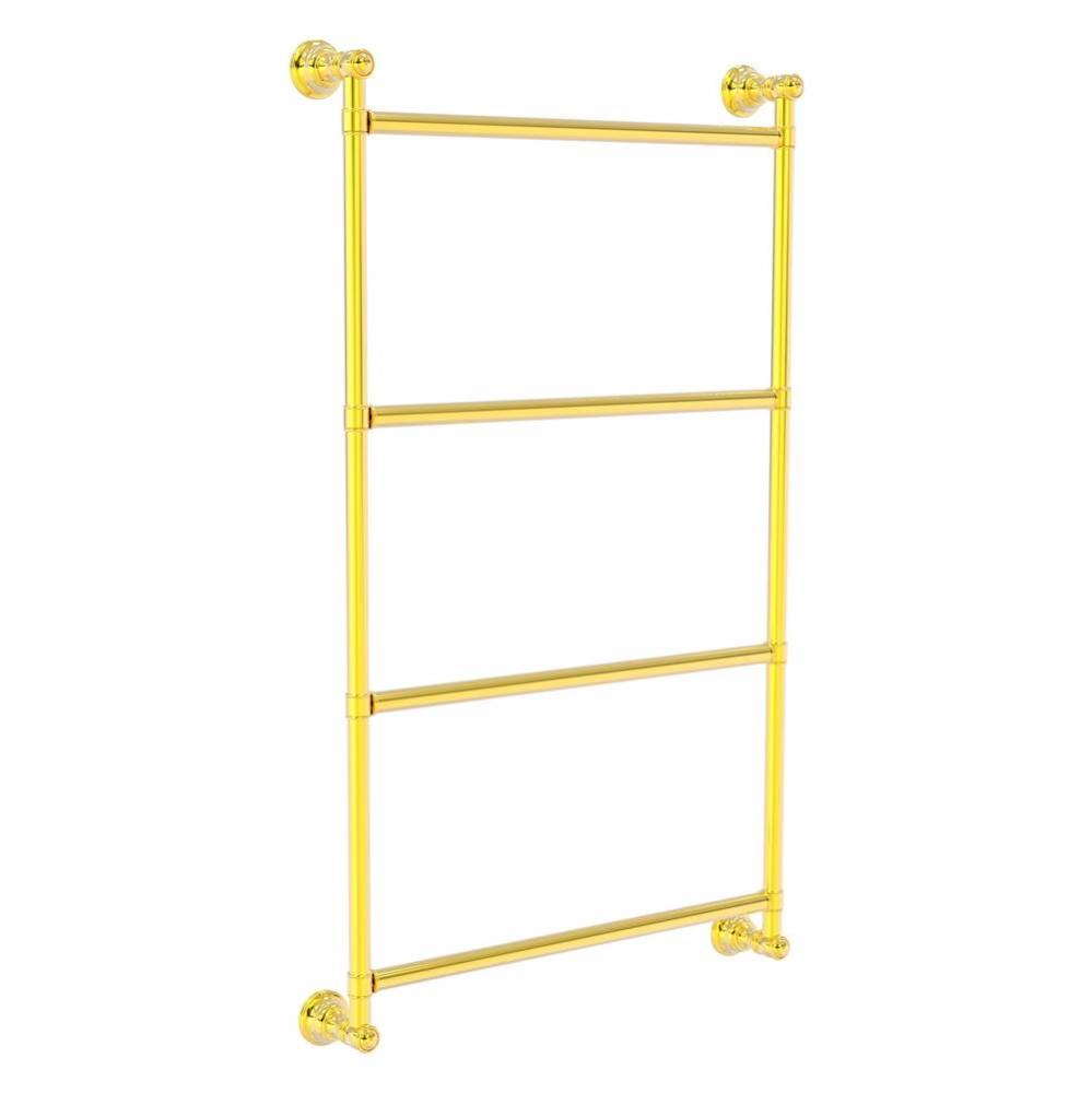 Carolina Collection 4 Tier 36 Inch Ladder Towel Bar - Polished Brass