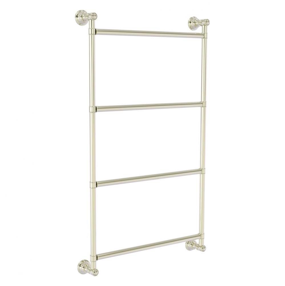 Carolina Collection 4 Tier 36 Inch Ladder Towel Bar - Polished Nickel
