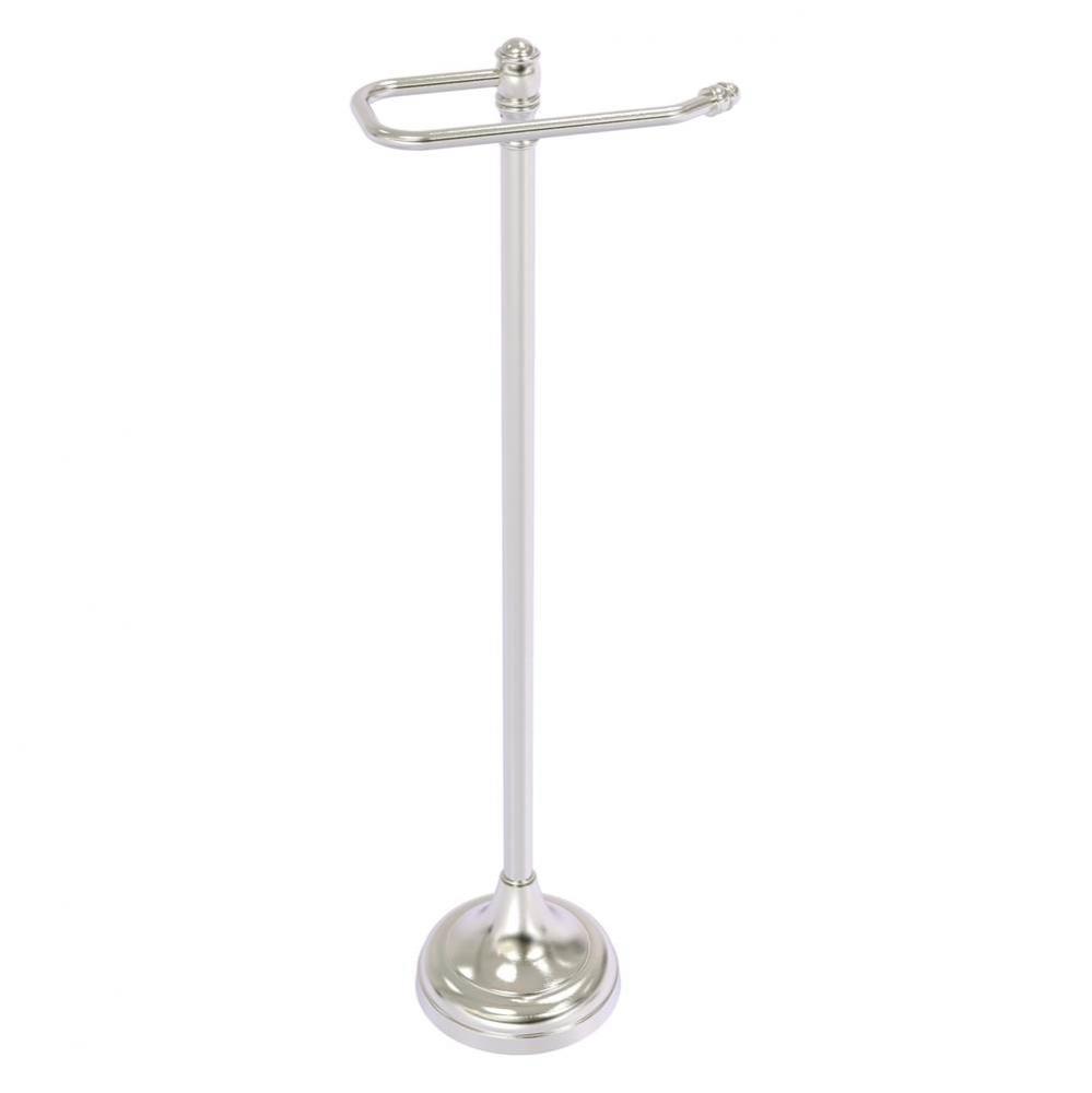 Carolina Collection Free Standing Euro Style Toilet Paper Holder - Satin Nickel