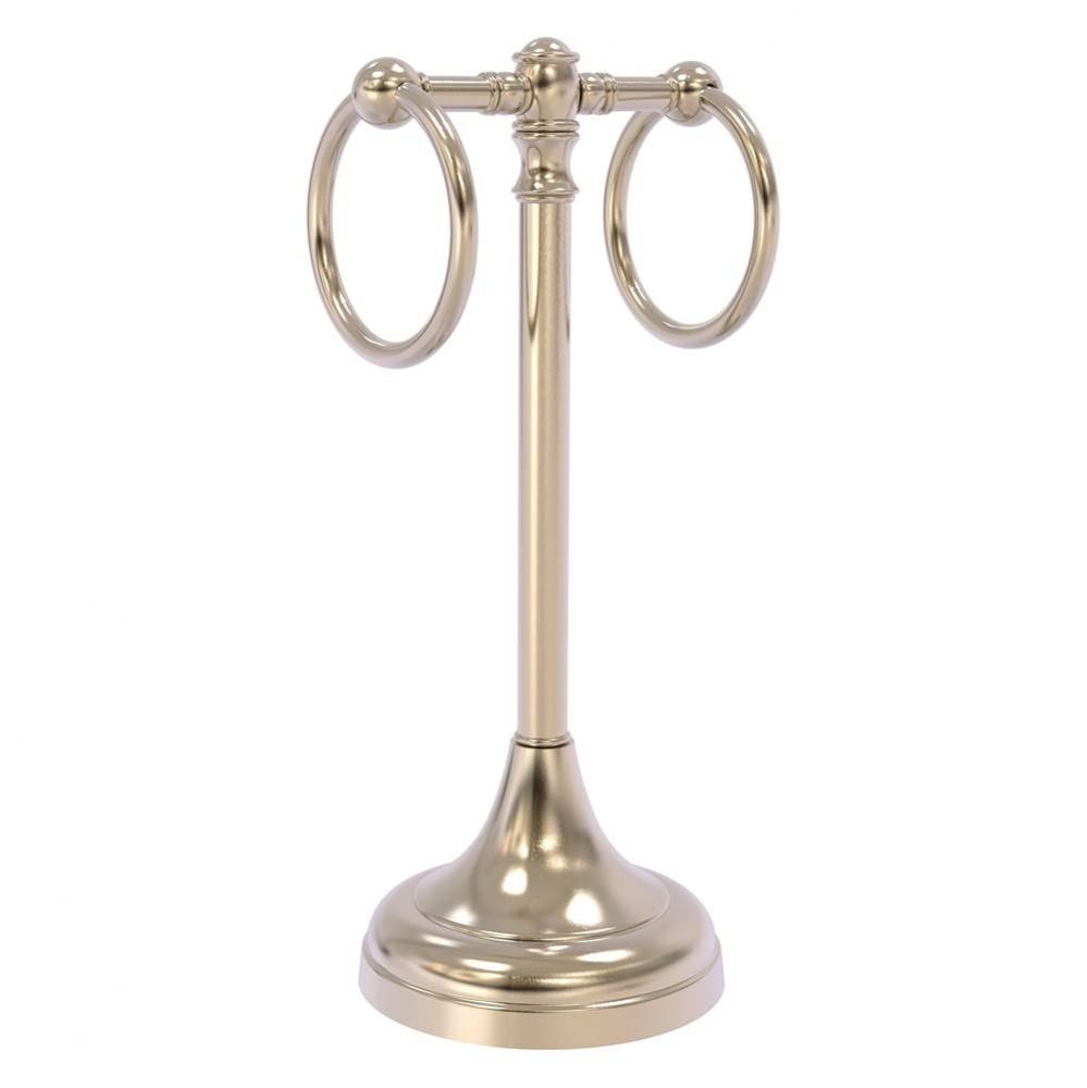 Carolina Collection 2 Ring Guest Towel Stand - Antique Pewter