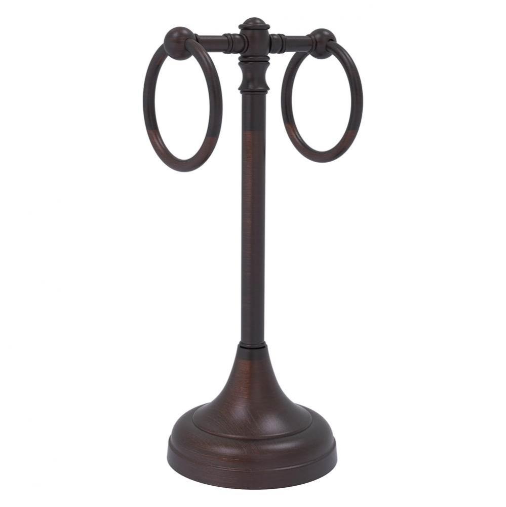 Carolina Collection 2 Ring Guest Towel Stand - Venetian Bronze