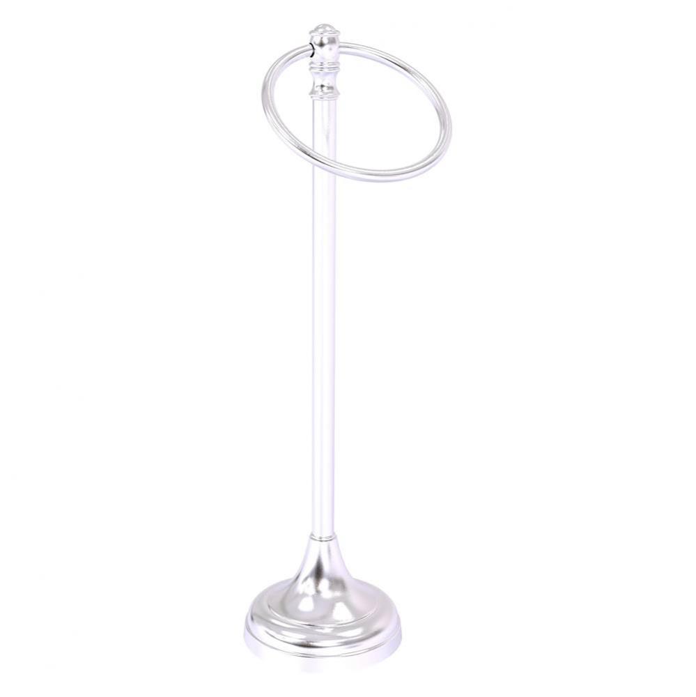 Carolina Collection Guest Towel Ring Stand - Satin Chrome